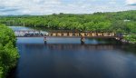 MEC 516 Leads L052 over the Androscoggin River